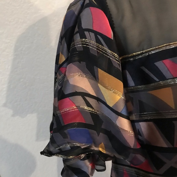 Beautiful vintage Joan Leslie by Kasper 2 piece sheer top and skirt. ❤️ - Picture 6 of 6